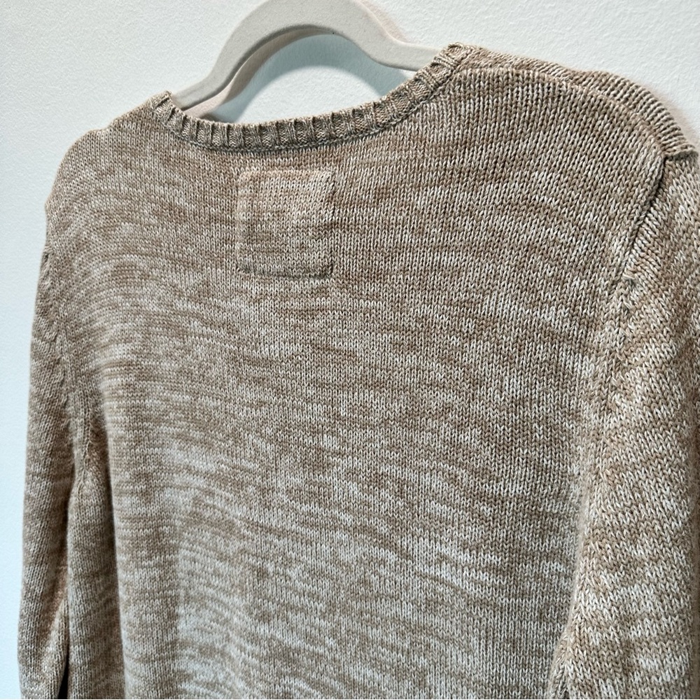 Natural Reflections Two Tone Pullover 3 Button Sweater Women’s size XL - Picture 8 of 10